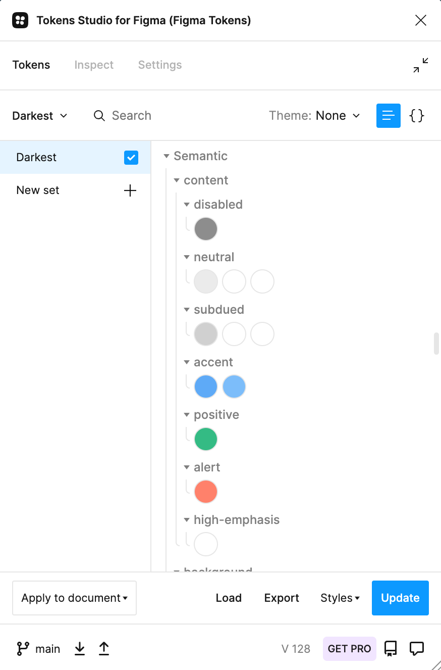 Figma tokens plugin